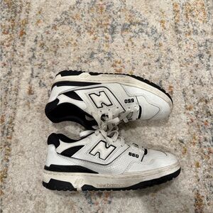 New Balance 550 White Black Sneakers